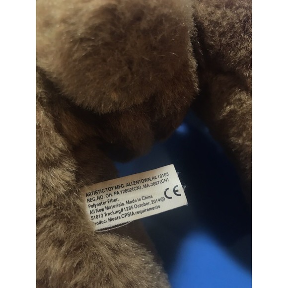 Plush Bear With Goggles Aviator Pilot Artistic Toy Company 10" Tall - Picture 6 of 6